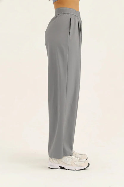 Women's High-Waisted Wide-Leg Sweatpants - NuaVibe